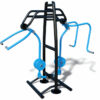 Outdoor fitness Inclusive Chest Press & Pull Down Combo 8 Chest Press, ook dit is weer een hoogwaardig afgewerkt buiten fitnesstoestel, uit deze zeer fraaie lijn.